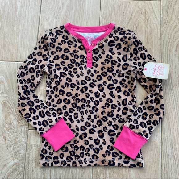 3 Faded Glory Girls Long Sleeve Tops Butterflies Leopard Hearts Colorful Sz XS. - Picture 3 of 4